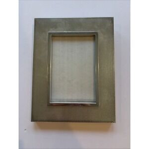 Silver Tone Metal‎ Perforated Mesh Picture Frame 4x6 Photo 7x9 Wall Desk